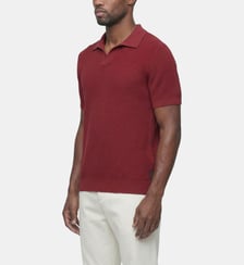 Polo Col V En Maille Ron Dorff
