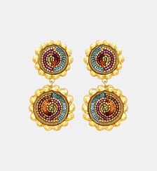 Boucles d'oreilles clip Angèle pendantes rondes  - Angele Satellite