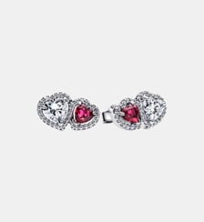 Clous d'Oreilles Cœurs Halo Pandora
