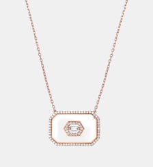 Collier Marbella Art Deco Email Blanc Djula