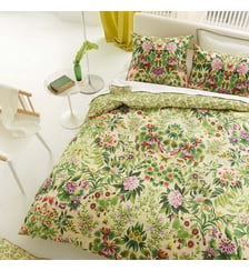 Housse de couette imprimée en percale de coton, IKEBANA DAMASK Designers Guild