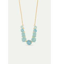 Collier fin 9 pierres La Diamantine Bleu Glacier Les Néréides