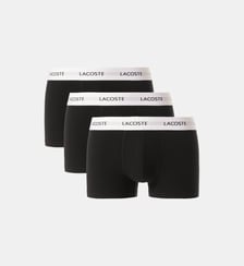 Lot de 3 boxers signature en coton stretch Lacoste