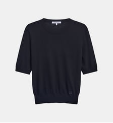 Pull manches courtes en laine fine - REINE Gerard Darel