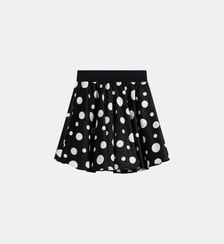 jupe en satin de coton à pois Agnès b.