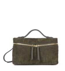 Petit sac boite Suède Exo en cuir Lancaster