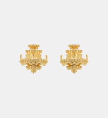 Boucles d'oreilles tiges chandelier doré Les Néréides