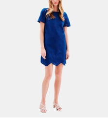 Robe rcalvie - Motif uni - Coupe droite Caroll