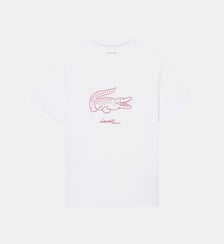 T-shirt d'intérieur coton imprimé Lacoste