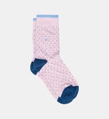 Chaussettes en coton peigné à pois Billybelt
