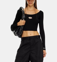 Top décolleté en maille côtelée Diesel