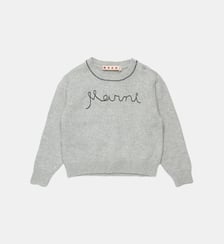 Pull à col rond avec logo Marni