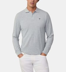 Polo slim logo en coton Hackett London