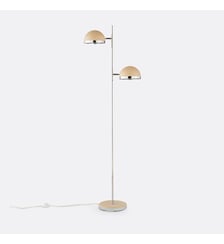 Lampadaire en métal fer coloré et chrome La Redoute Interieurs