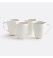 Lot de 4 mugs porcelaine La Redoute Interieurs