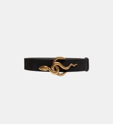 Ceinture Cléo Noire En Cuir Velours 35Mm Vanessa Bruno