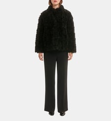 Manteau court en fausse fourrure bouclée - ANDY Pablo