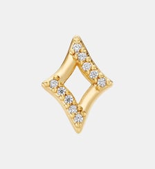 Boucle d'oreille puce Brumeuse argent Nebuleuse Bijoux