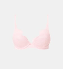Soutien-gorge coques plongeant avec dentelle de Leavers Chantelle X