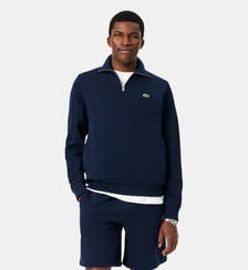 Sweatshirt zippé interlock col montant Lacoste