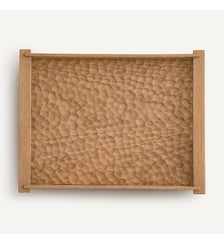 Plateau rectangulaire en chêne massif gougé, profondeur 37 cm AM.PM