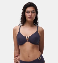 Haut de maillot de bain armaturé plongeant bretelles multipositions Chantelle