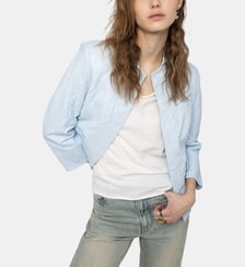 Blazer Veryn Cuir Froissé Zadig&Voltaire