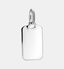 Pendentif Plaque Rectangulaire Gravable Pandora