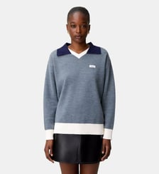 Pull maille double col contrasté Claudie Pierlot