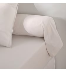 Taie de traversin unie en coton lavé La Redoute Interieurs