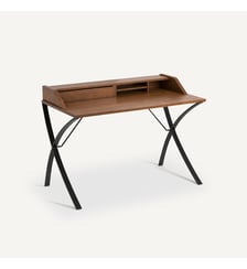 Bureau secrétaire plaqué noyer AM.PM