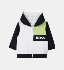 Cardigan con cappuccio BOSS Kidswear