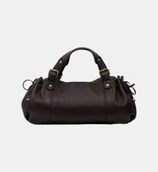 Sac à main en cuir grainé intérieur métallisé - 24H Gerard Darel