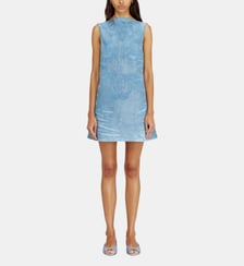 Robe courte en denim satin Diesel