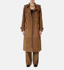 Trench en cuir velours - JUDY Gerard Darel