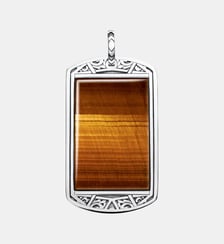 Pendentif Dog Tag œil de tigre Thomas Sabo