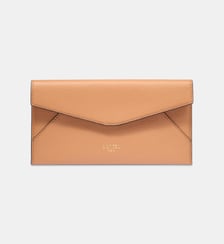 Enveloppe à rabat L en cuir  Lancel