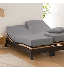 Drap housse uni en coton, lit articulé La Redoute Interieurs