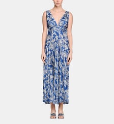 Robe longue à imprimé floral Sandro