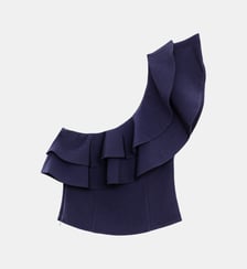 Top one shoulder col en cascade uni TIMEL La Petite Etoile