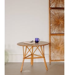Table basse au plateau en liège Léonie N°1571 - Produit chiné Debongout