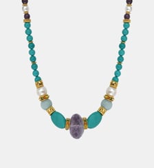 Collier fin ajustable   doré à l'or fin - Tiki Satellite