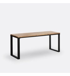 Banc chêne massif abouté vernis L120 cm La Redoute Interieurs