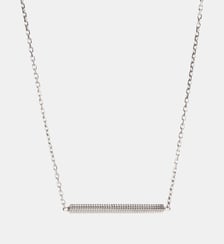 Collier Anagramme millegrains sur chaîne. JEM