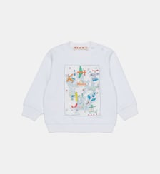 Sweat-shirt col rond avec logo Marni