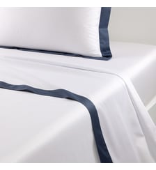 Drap plat en satin Yves Delorme
