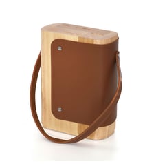 Yao - Bloc en bois d'hévéa pour 5 couteaux de cuisine Sabatier Trompette