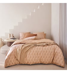 Parure de lit imprimée en percale de coton, taies rectangles, HYPNOS Essix
