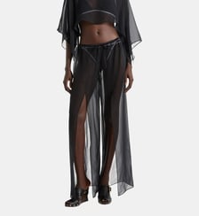 Pantalon de plage Monogramme en mousseline Balmain