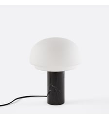 Lampe à poser, en verre opalin et marbre, hauteur 27 cm La Redoute Interieurs